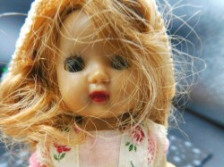ginny blonde pink stripe face